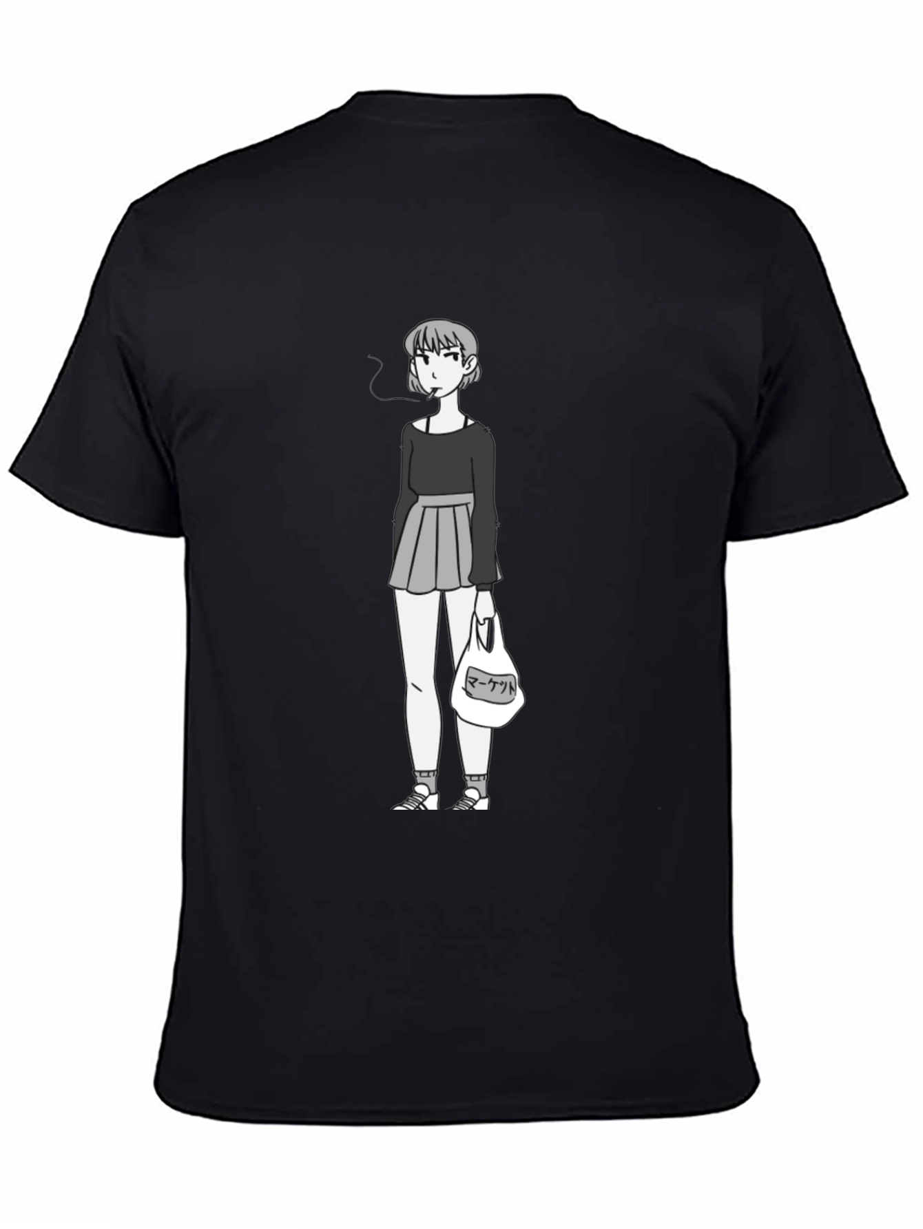 Anime Girl Graphic Tee - Casual Streetwear