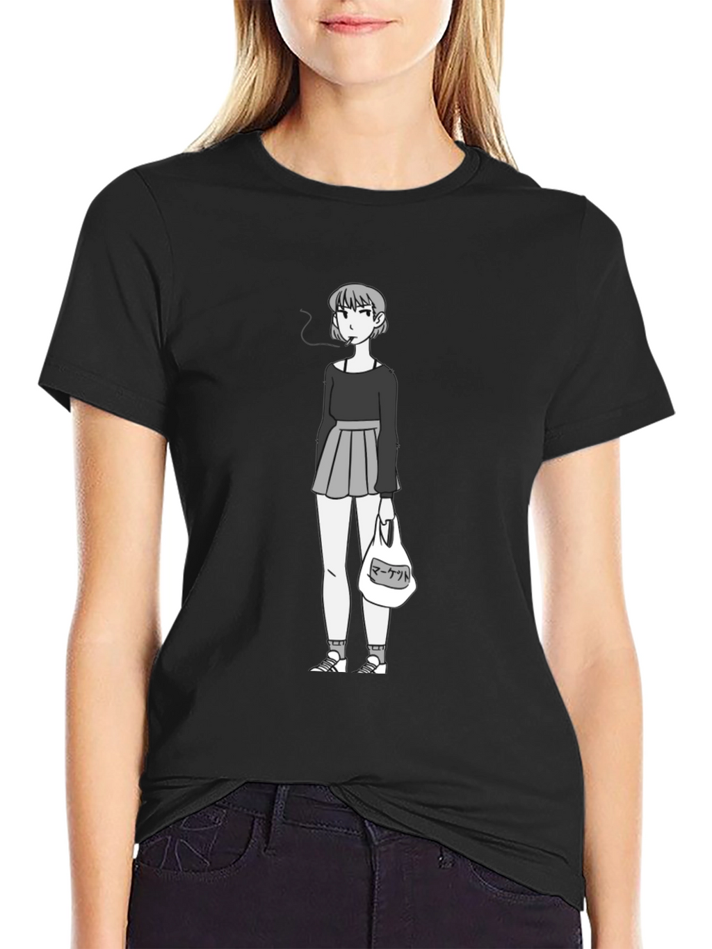 Anime Girl Graphic Tee - Casual Streetwear