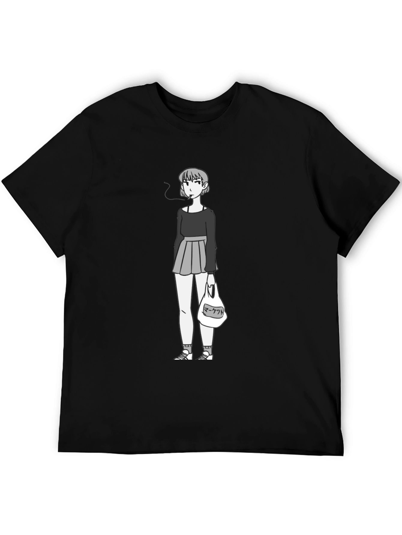 Anime Girl Graphic Tee - Casual Streetwear