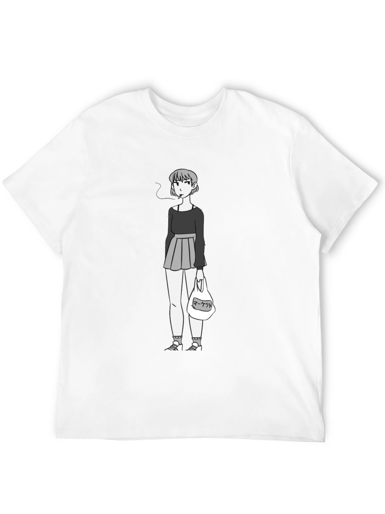 Anime Girl Graphic Tee - Casual Streetwear