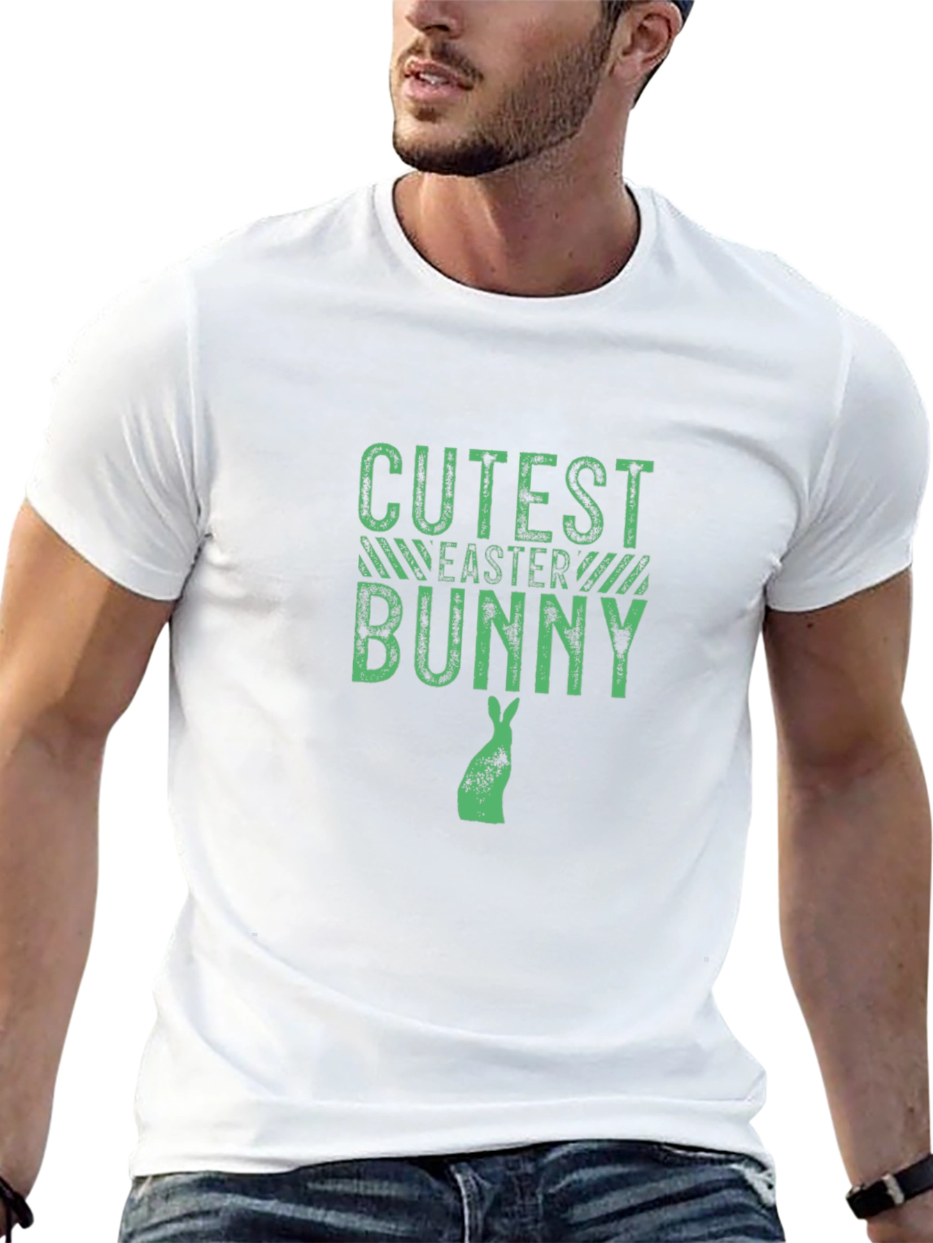Cutest Easter Bunny Graphic Tee - Black