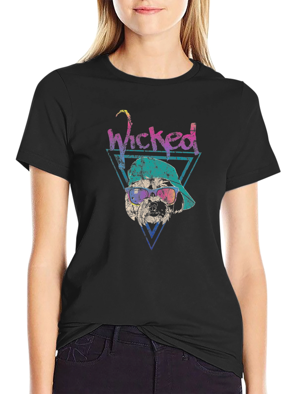 Wicked Dog Graphic Tee - Retro Style