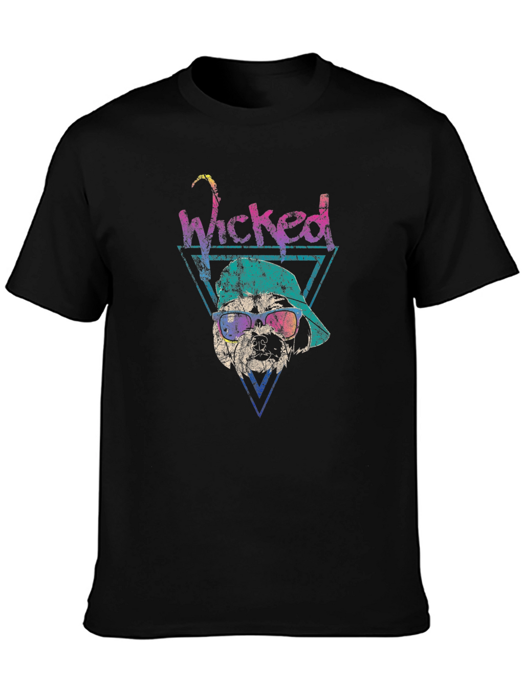 Wicked Dog Graphic Tee - Retro Style