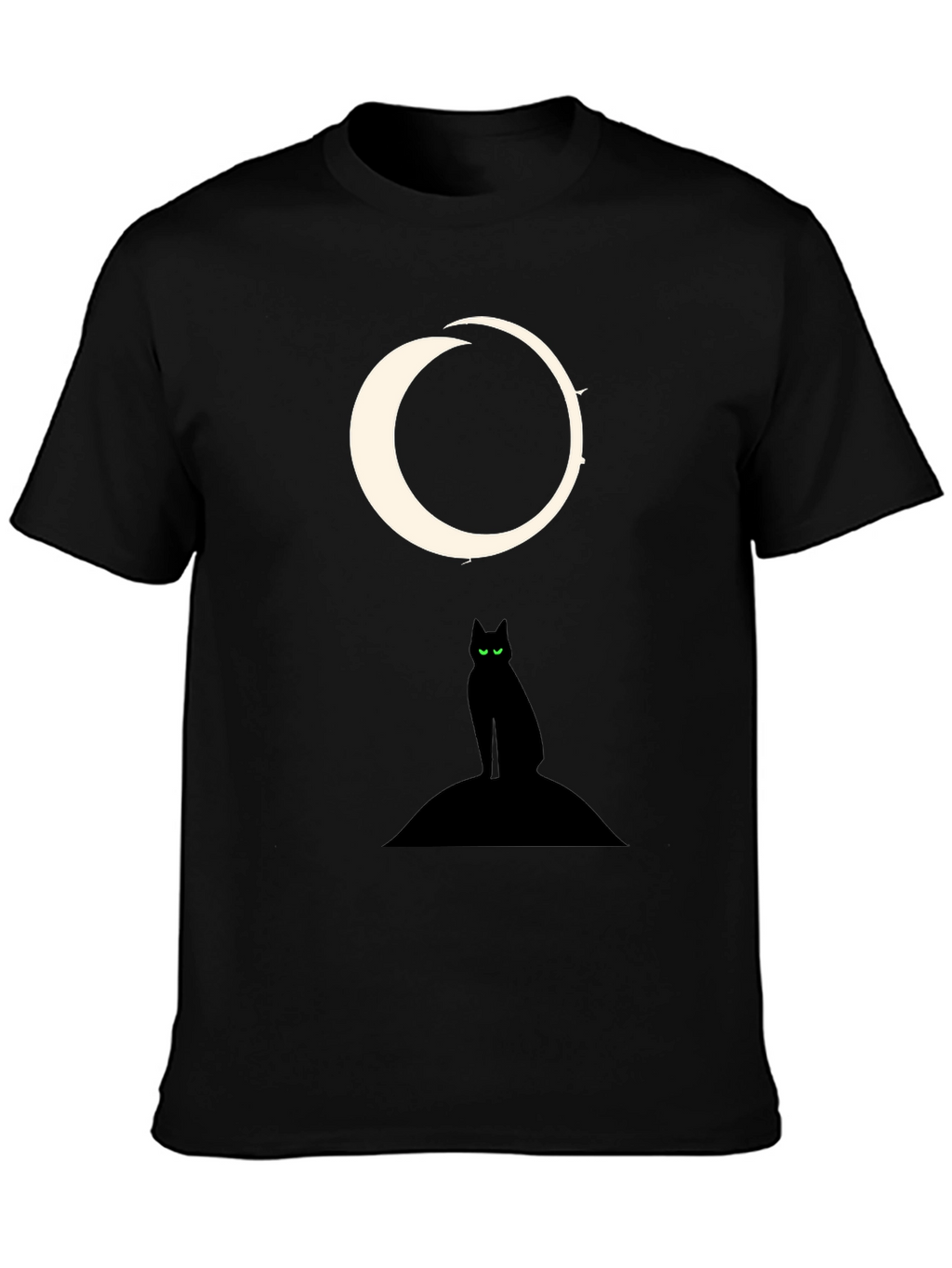 Black Cat Moon Graphic Tee