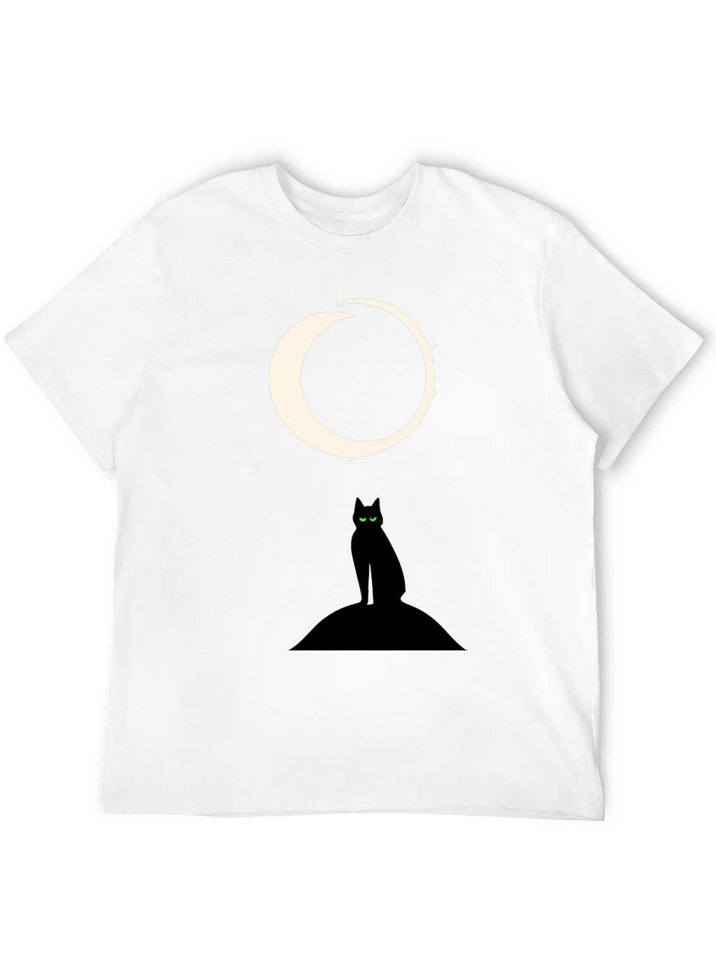 Black Cat Moon Graphic Tee