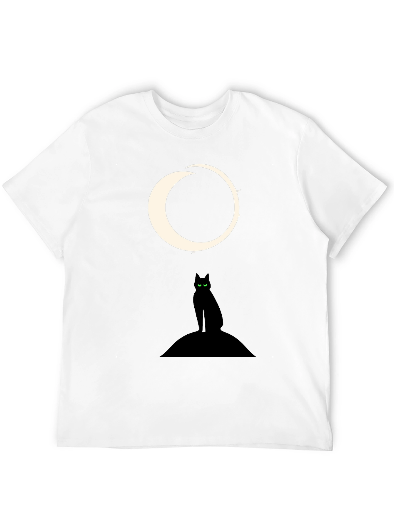 Black Cat Moon Graphic Tee