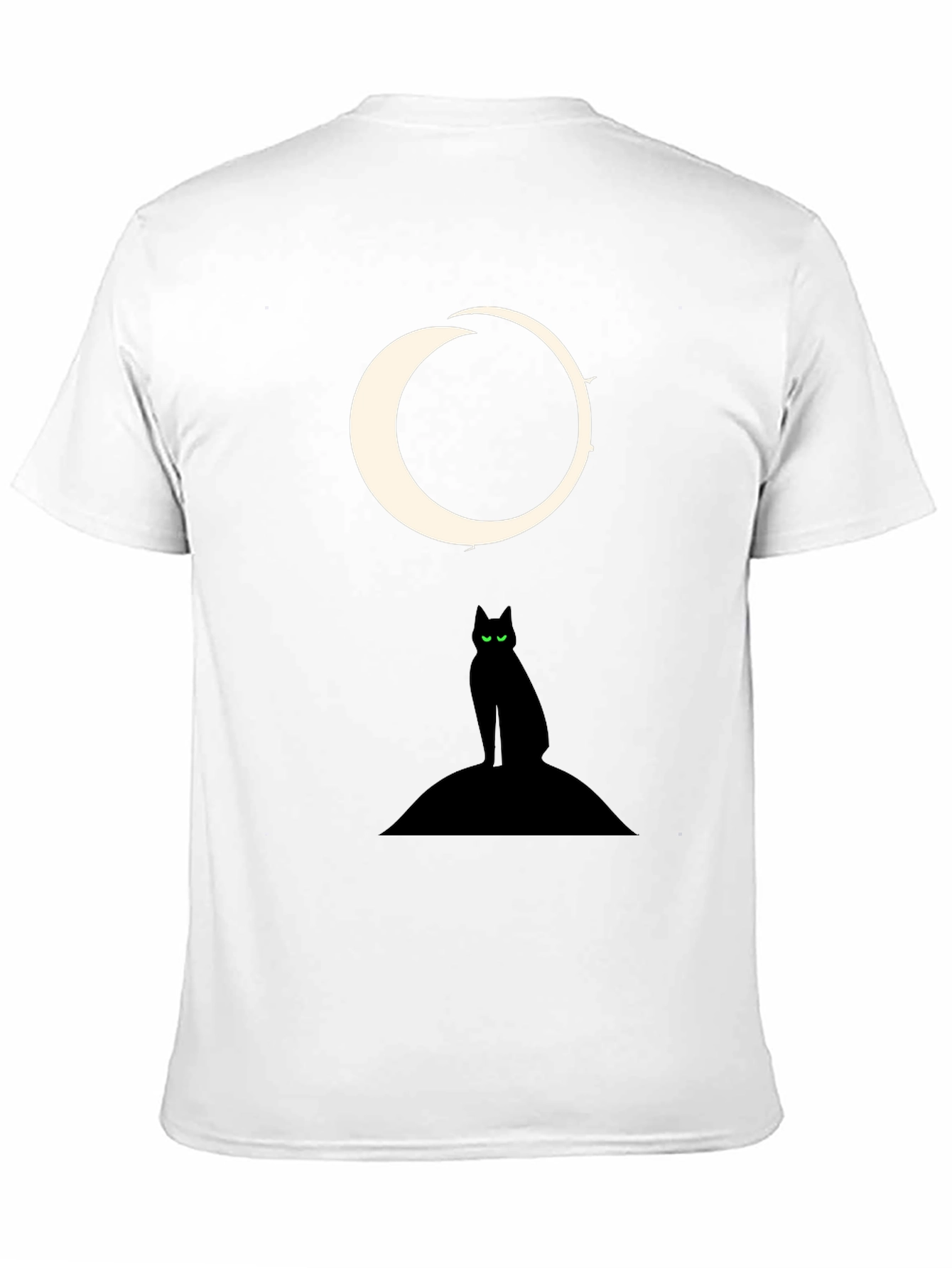 Black Cat Moon Graphic Tee