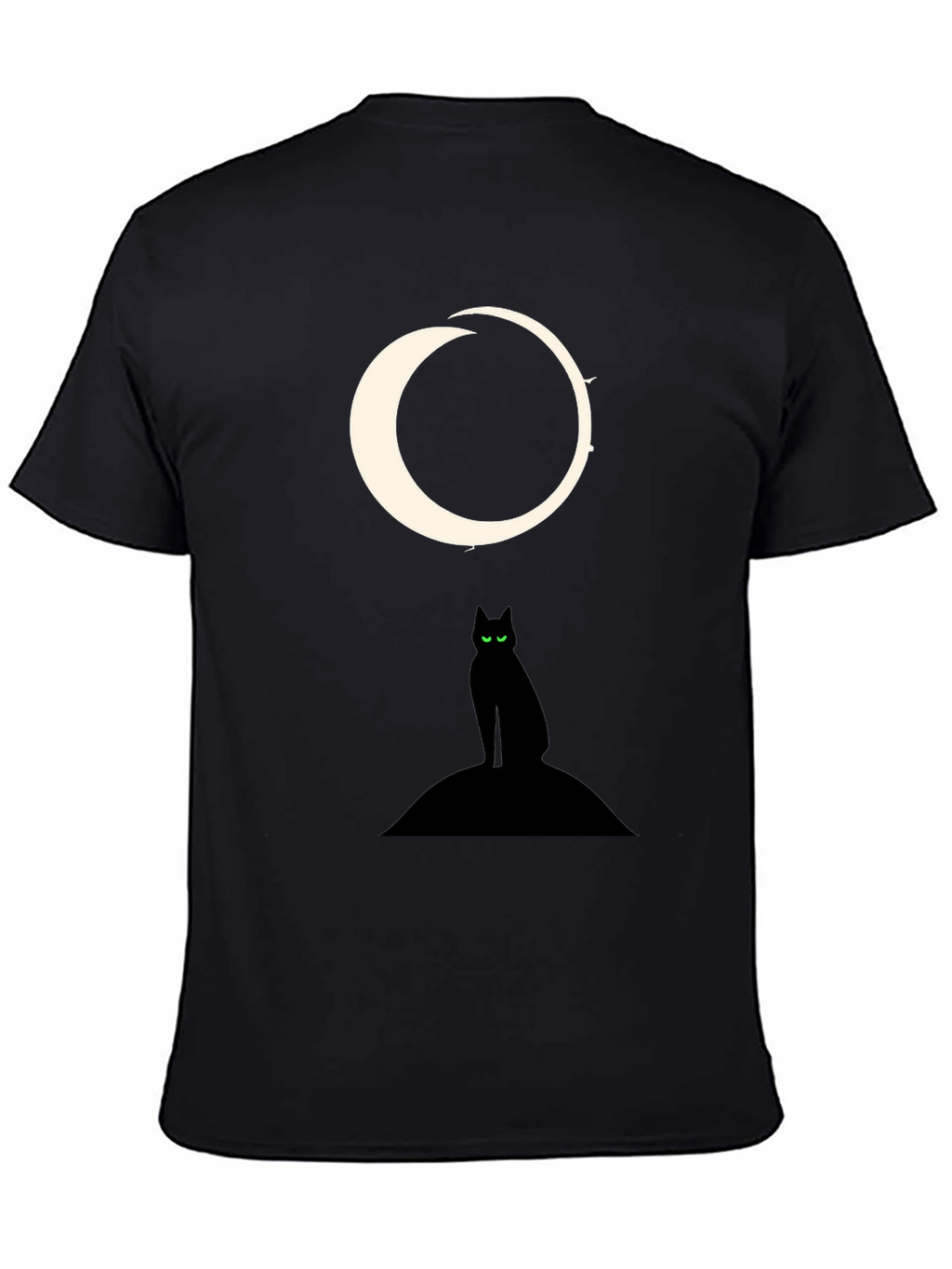 Black Cat Moon Graphic Tee