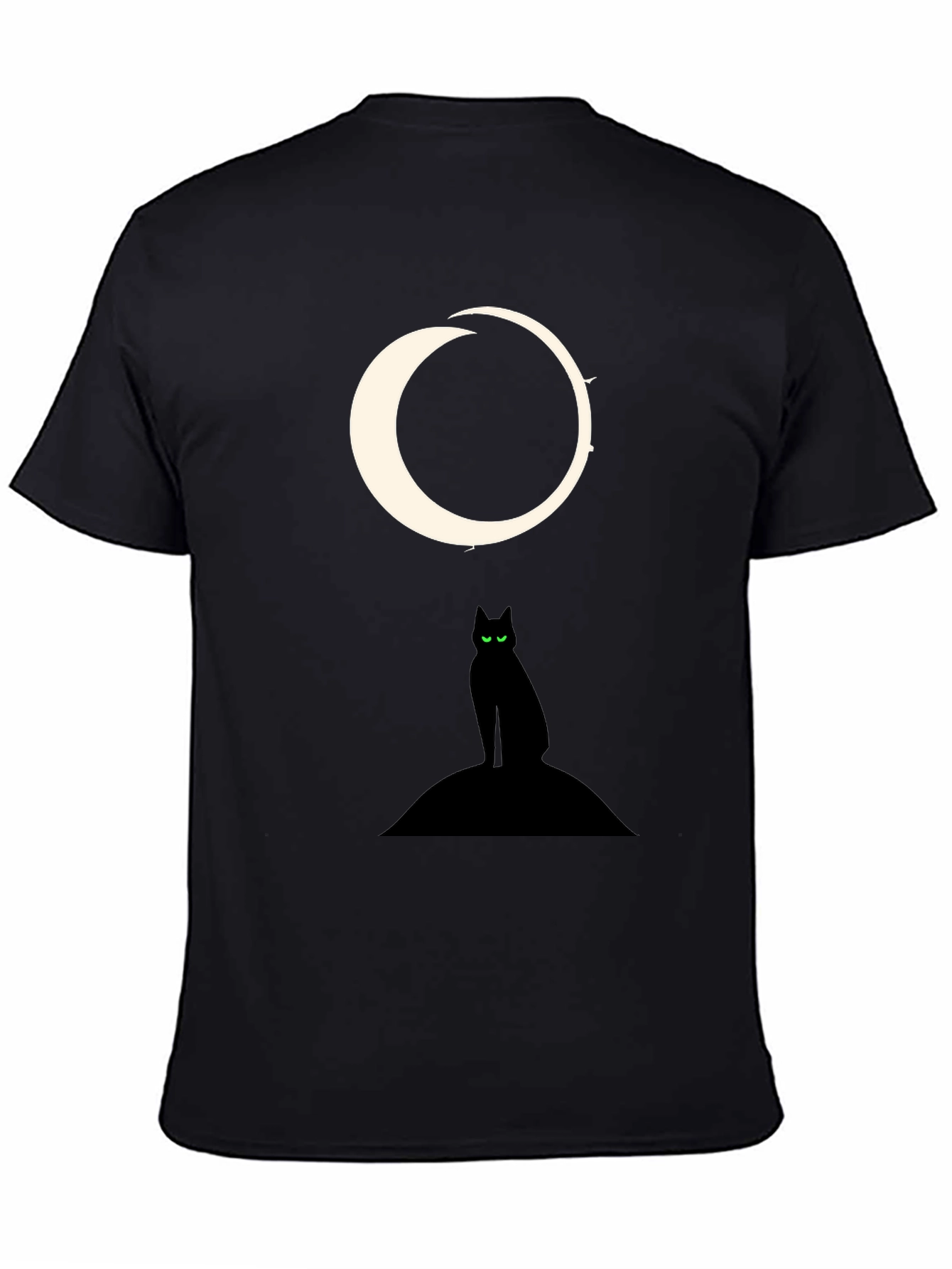 Black Cat Moon Graphic Tee