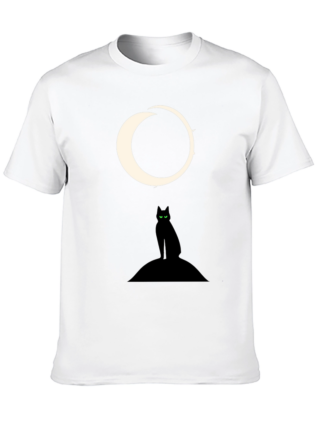 Black Cat Moon Graphic Tee