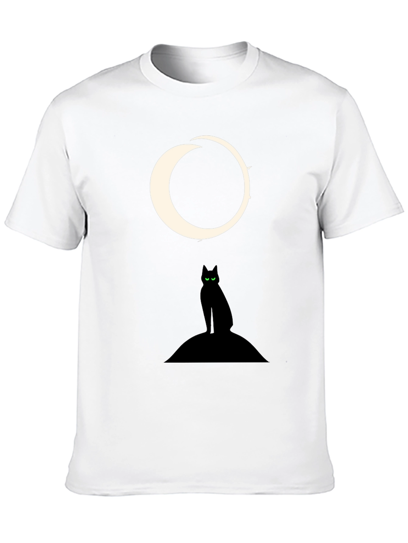Black Cat Moon Graphic Tee