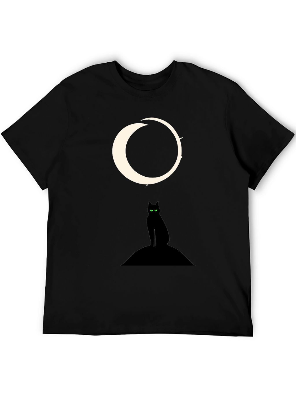 Black Cat Moon Graphic Tee