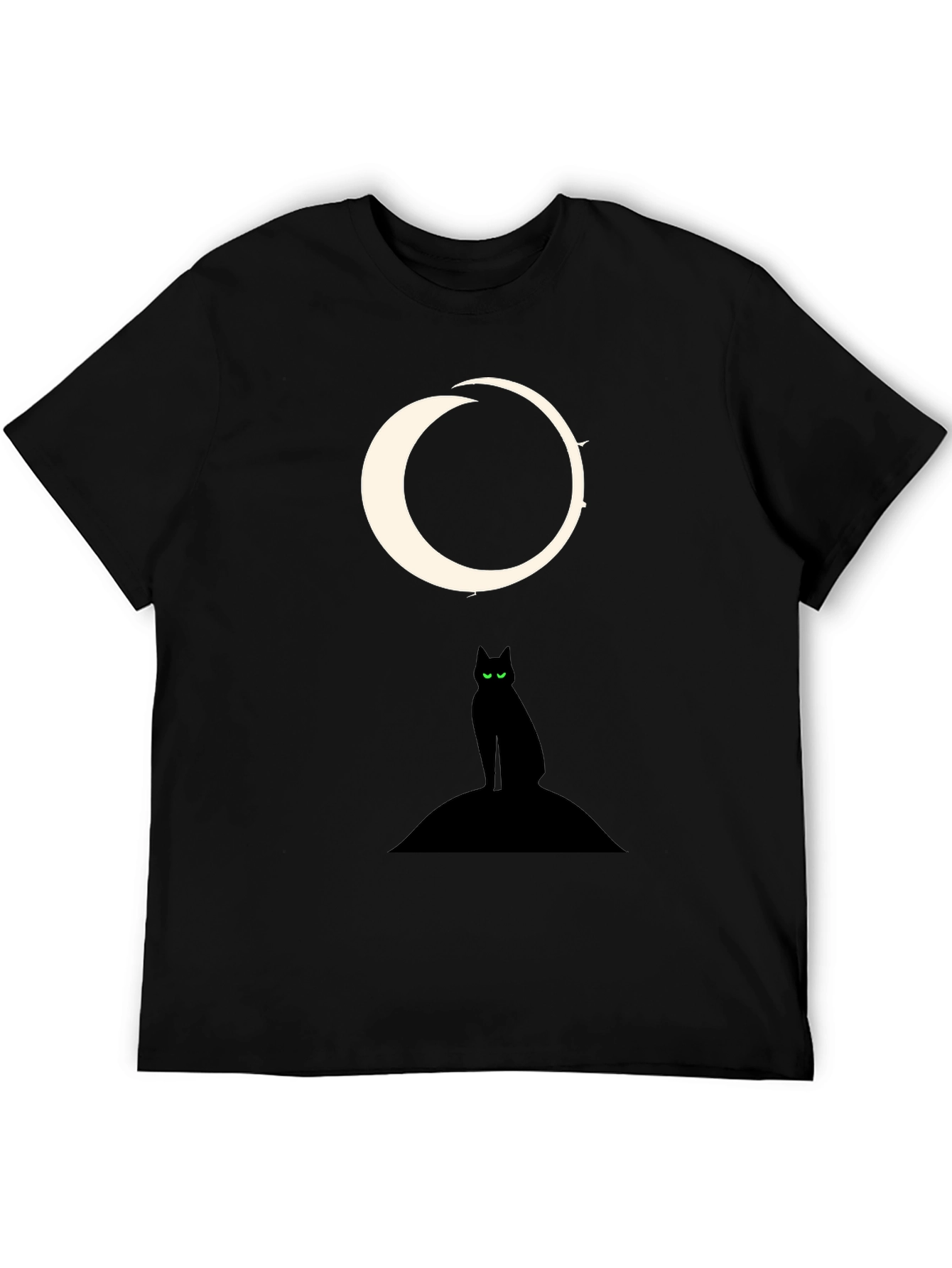 Black Cat Moon Graphic Tee