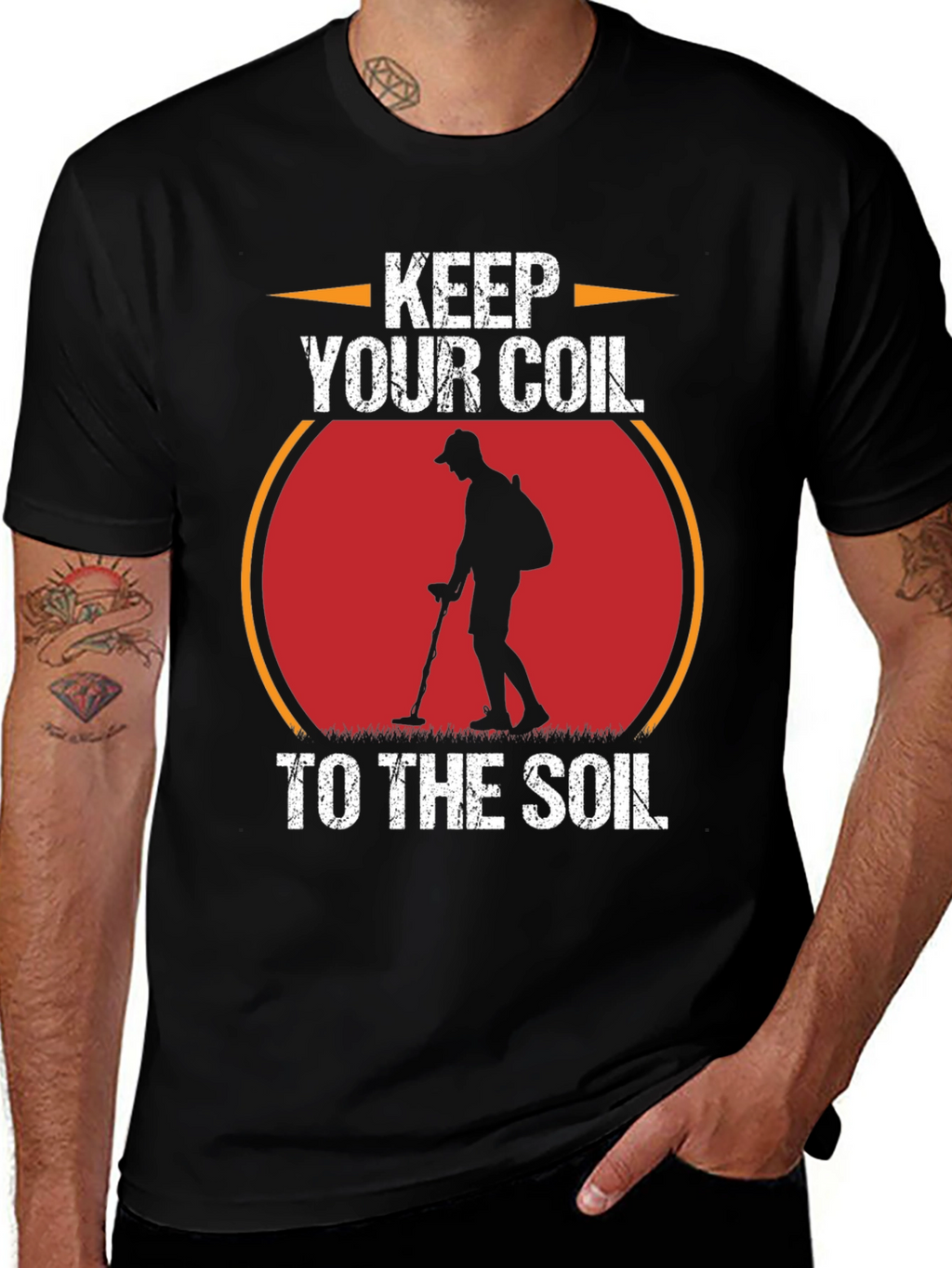 Keep Your Coil to the Soil Metal Detecting T-Shirt