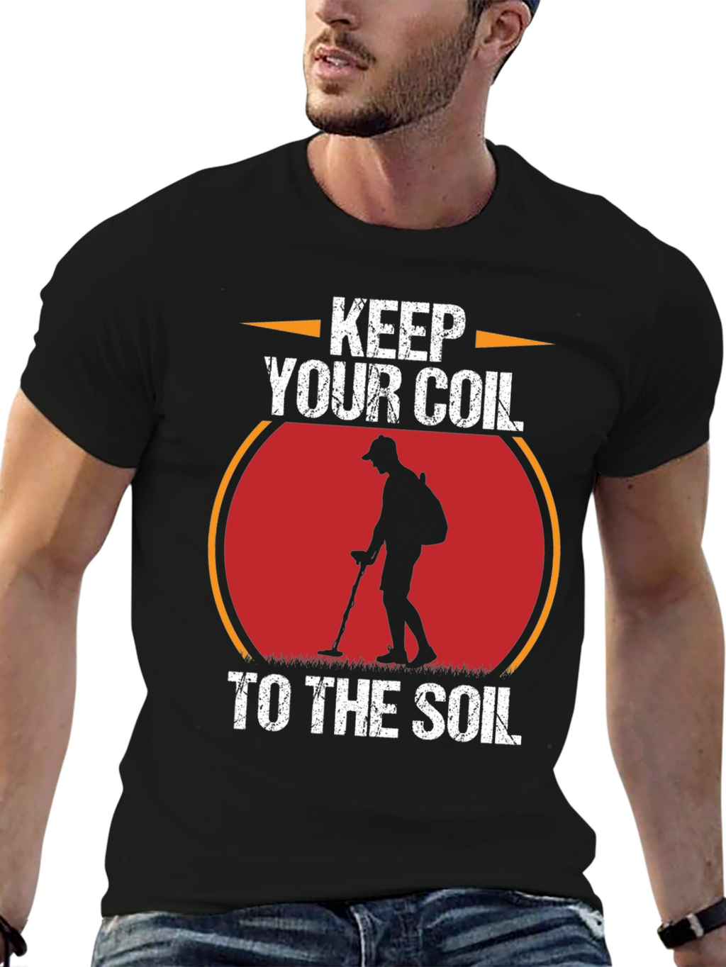 Keep Your Coil to the Soil Metal Detecting T-Shirt