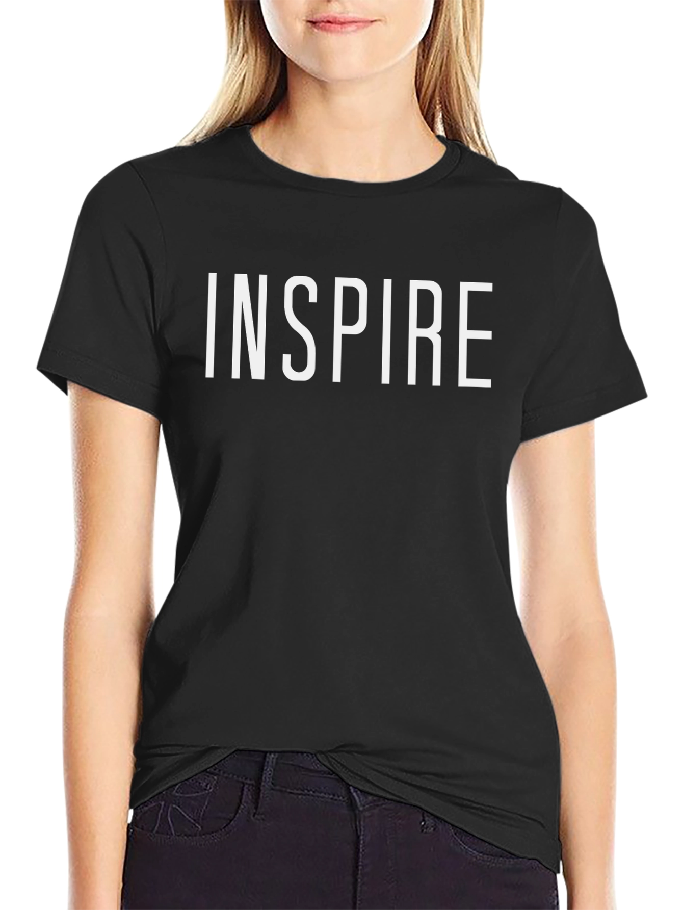 Inspire Graphic Tee - Black Short Sleeve T-Shirt