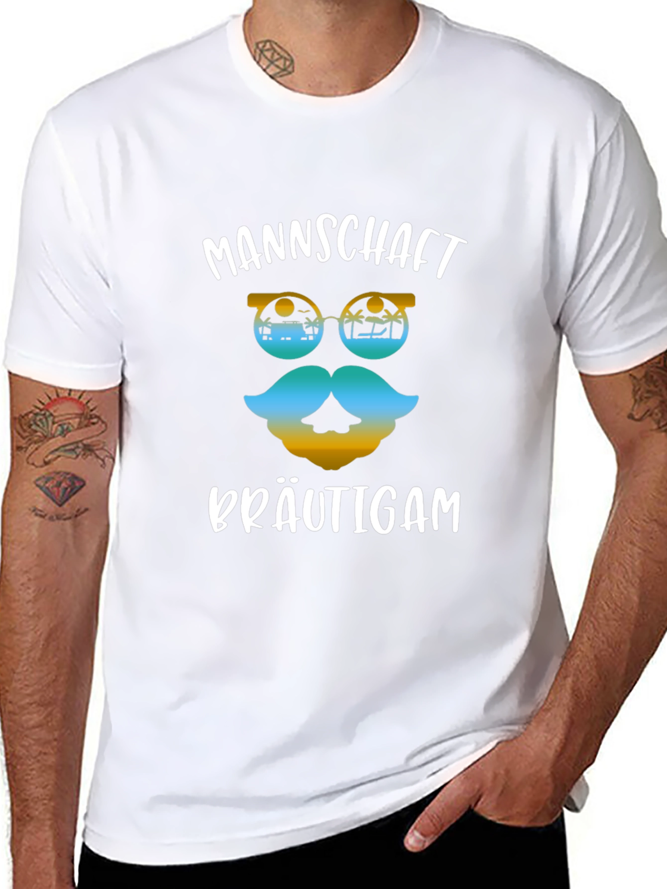 Mannschaft Bräutigam Graphic T-Shirt