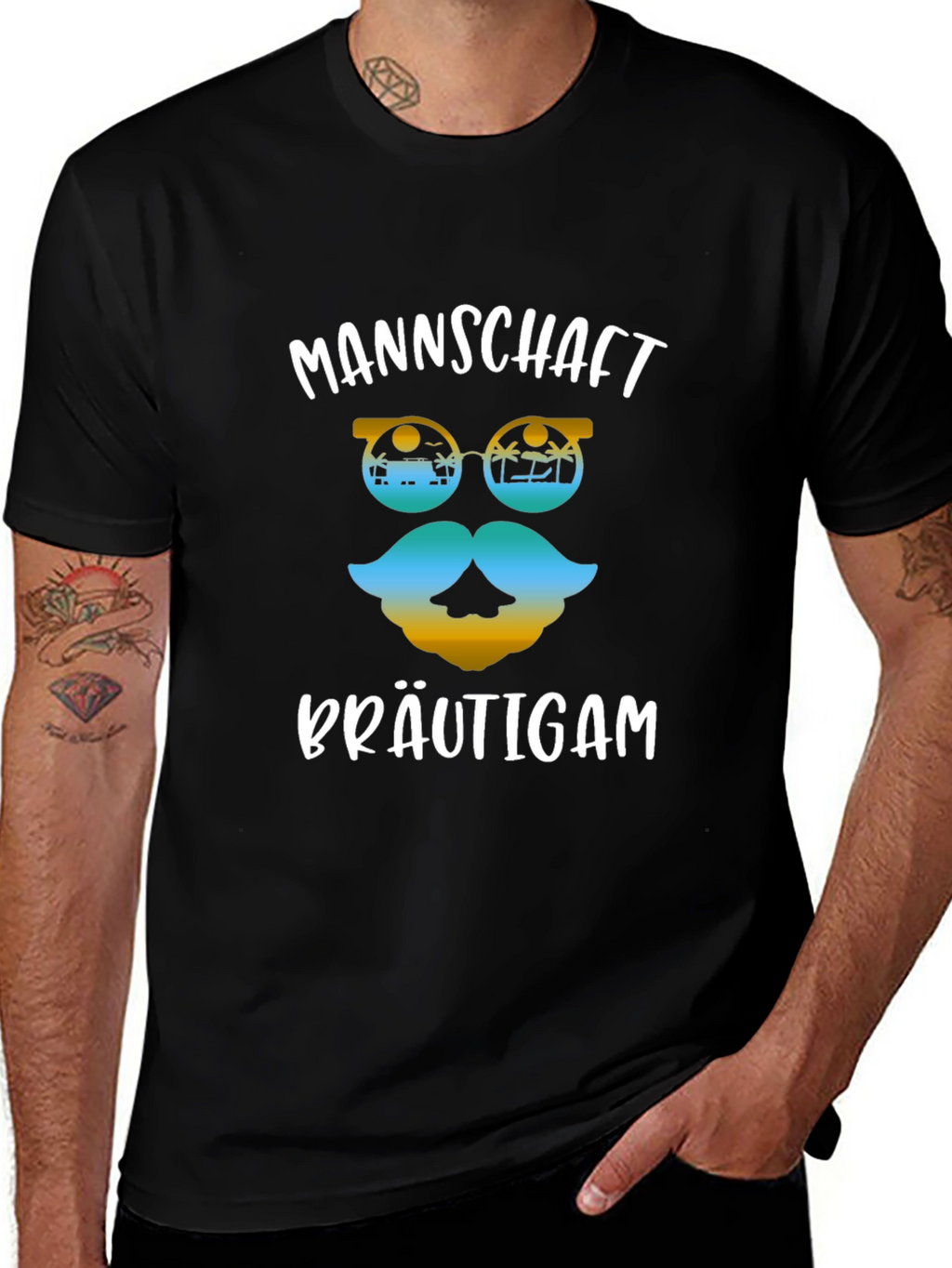 Mannschaft Bräutigam Graphic T-Shirt