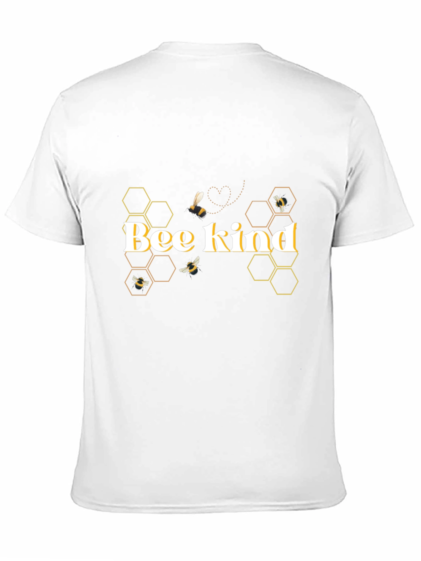Bee Kind Graphic T-Shirt - Stylish Honeycomb Design