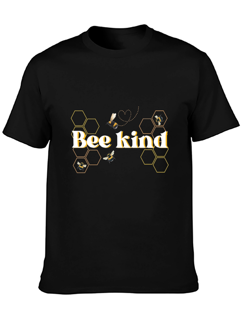 Bee Kind Graphic T-Shirt - Stylish Honeycomb Design