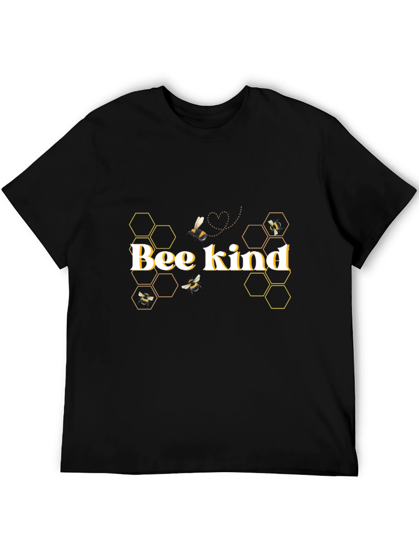 Bee Kind Graphic T-Shirt - Stylish Honeycomb Design