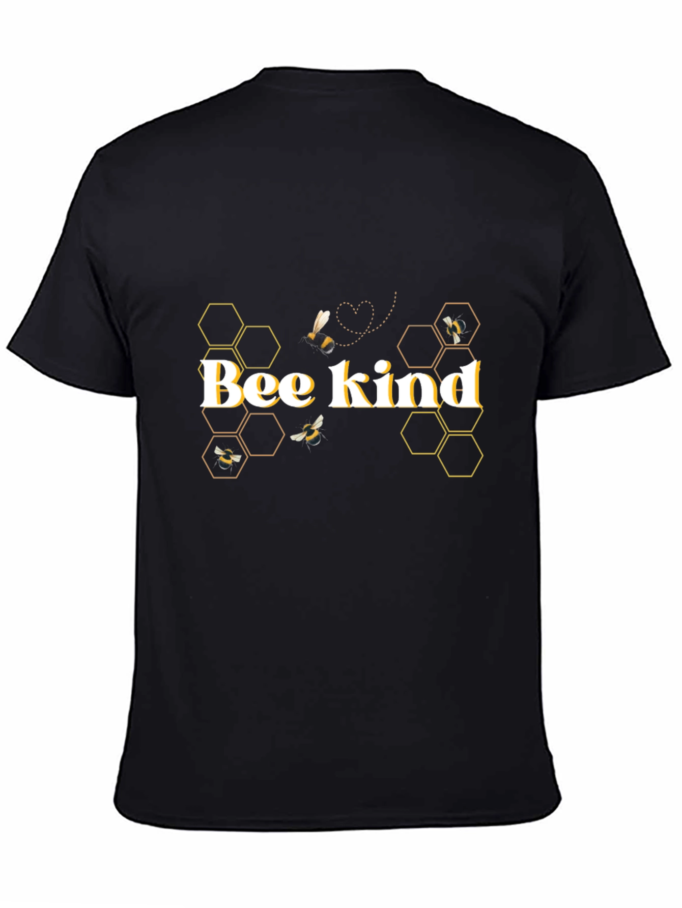Bee Kind Graphic T-Shirt - Stylish Honeycomb Design