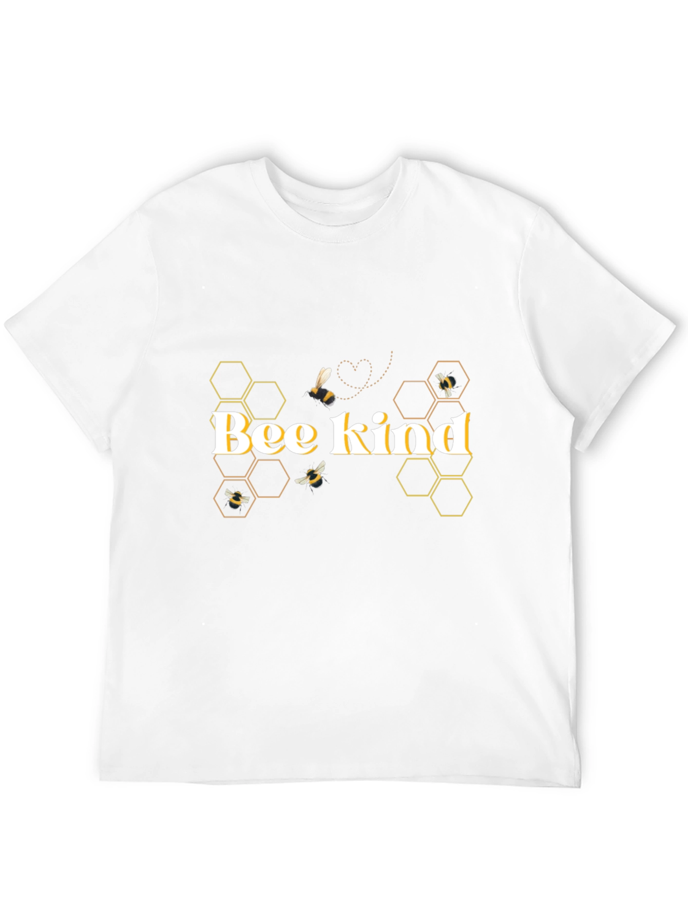 Bee Kind Graphic T-Shirt - Stylish Honeycomb Design