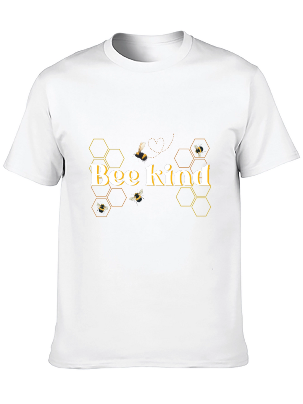 Bee Kind Graphic T-Shirt - Stylish Honeycomb Design