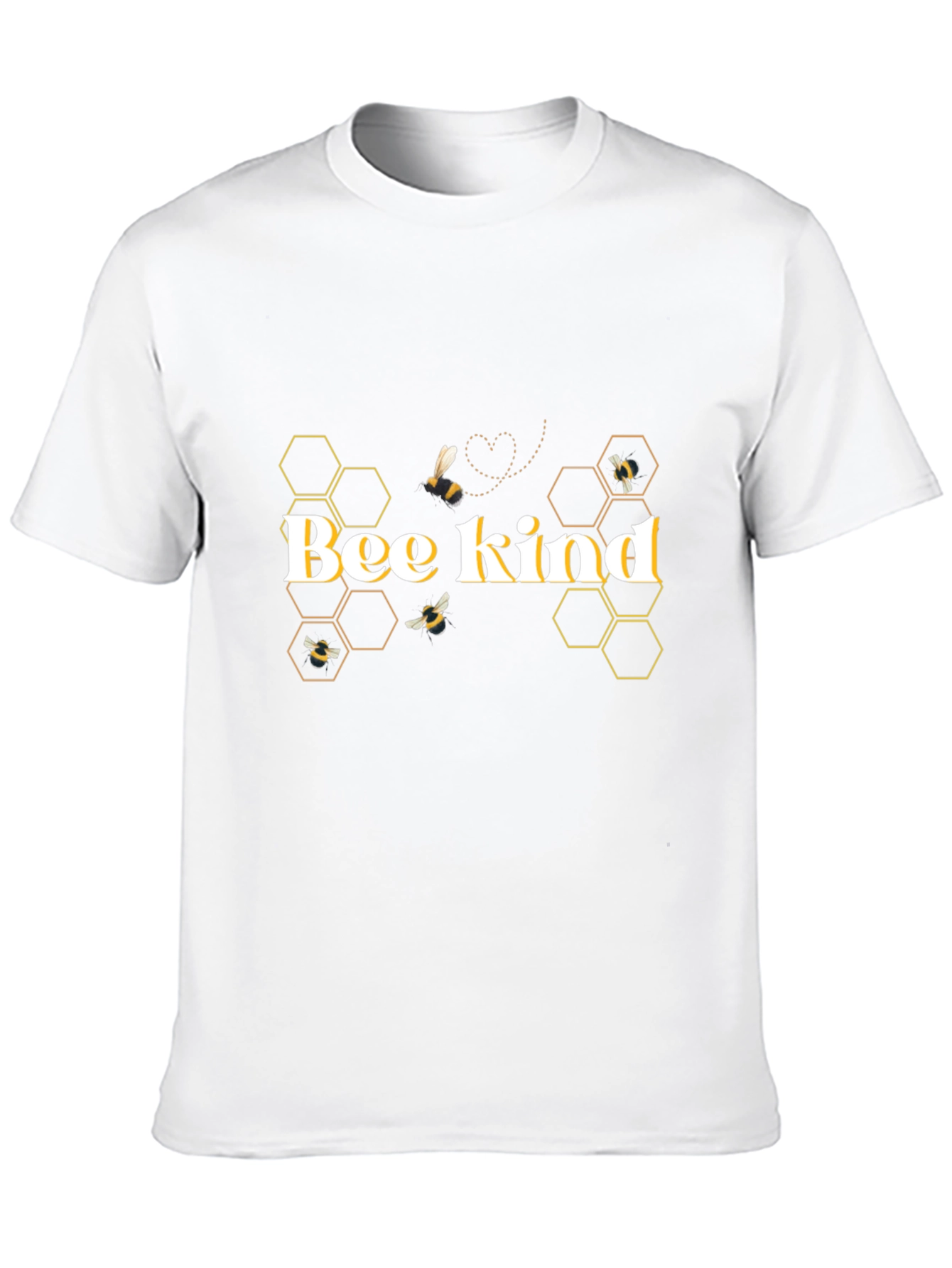 Bee Kind Graphic T-Shirt - Stylish Honeycomb Design