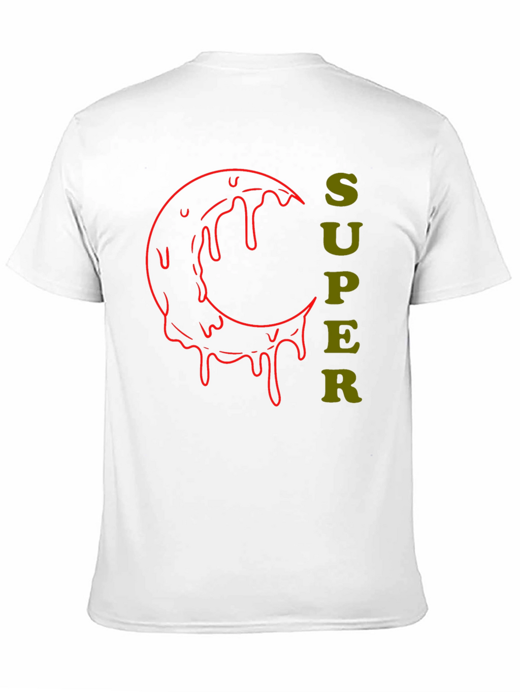 Super Moon Drip Graphic Tee - Black