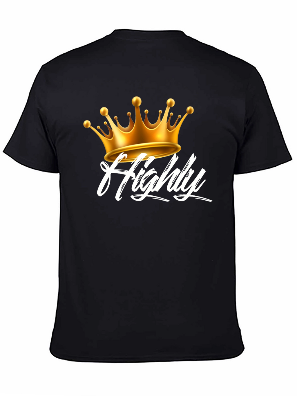 Highly Crowned Black Tee