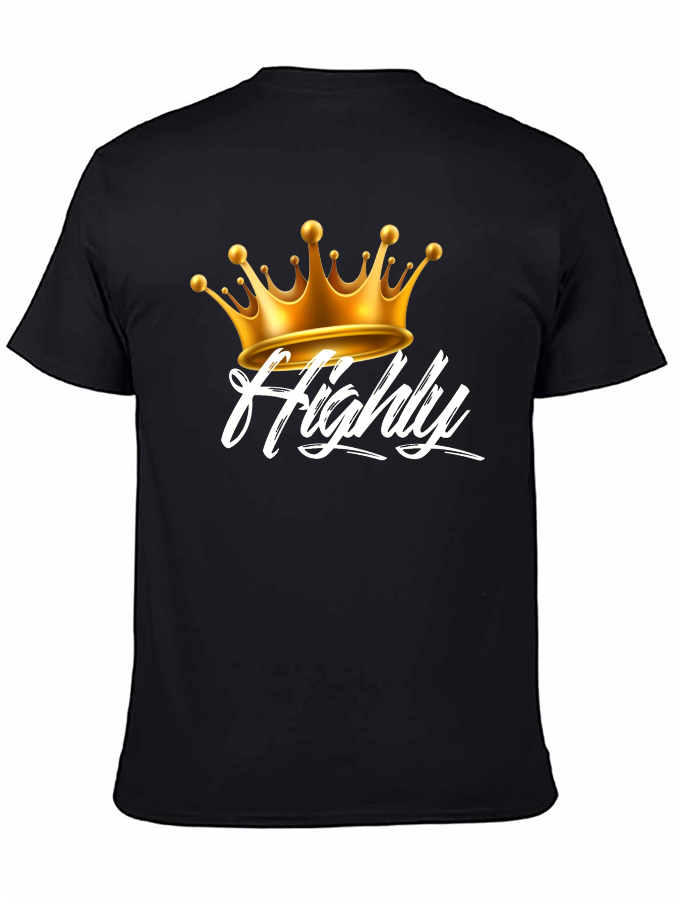 Highly Crowned Black Tee