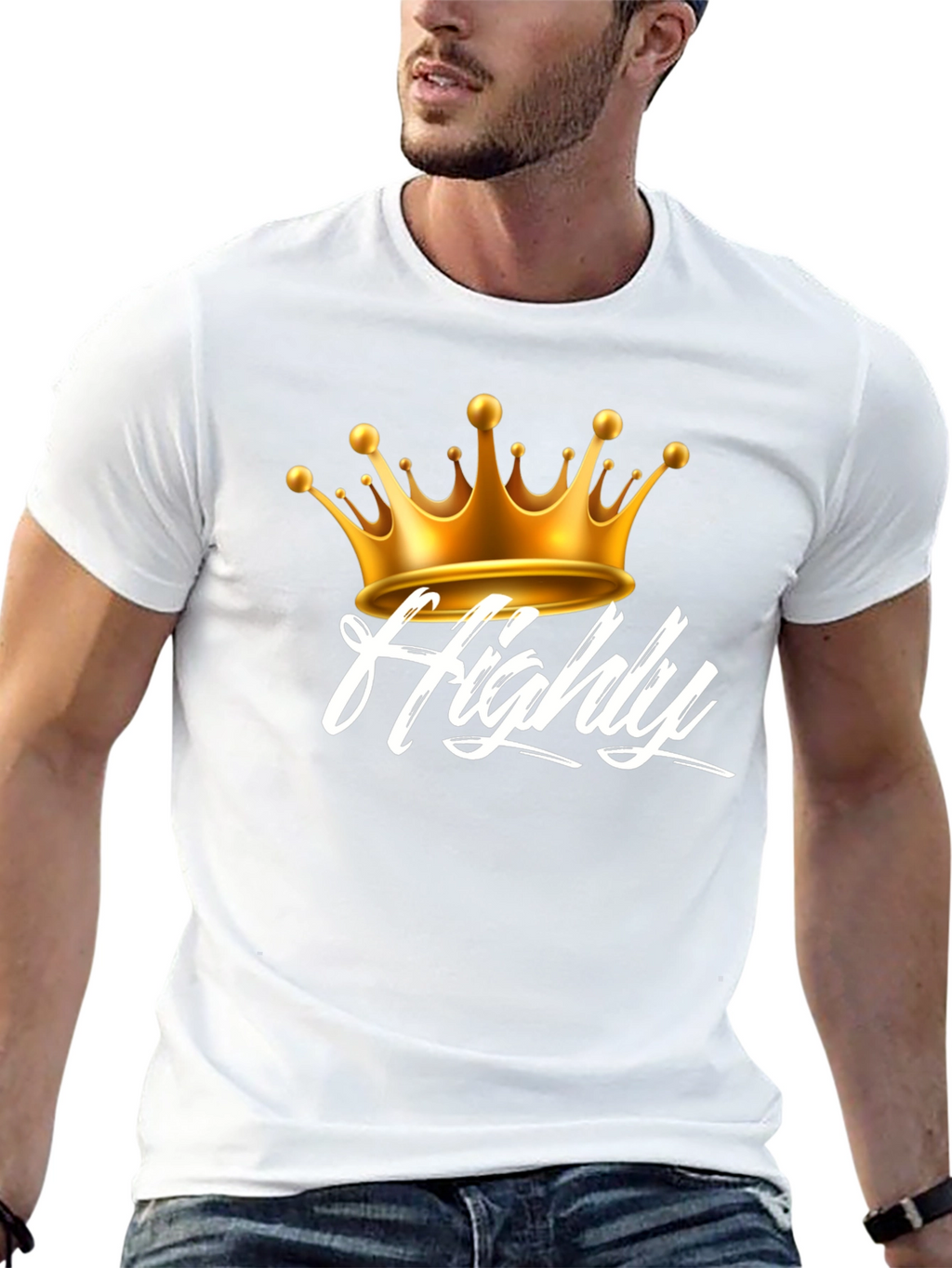 Highly Crowned Black Tee
