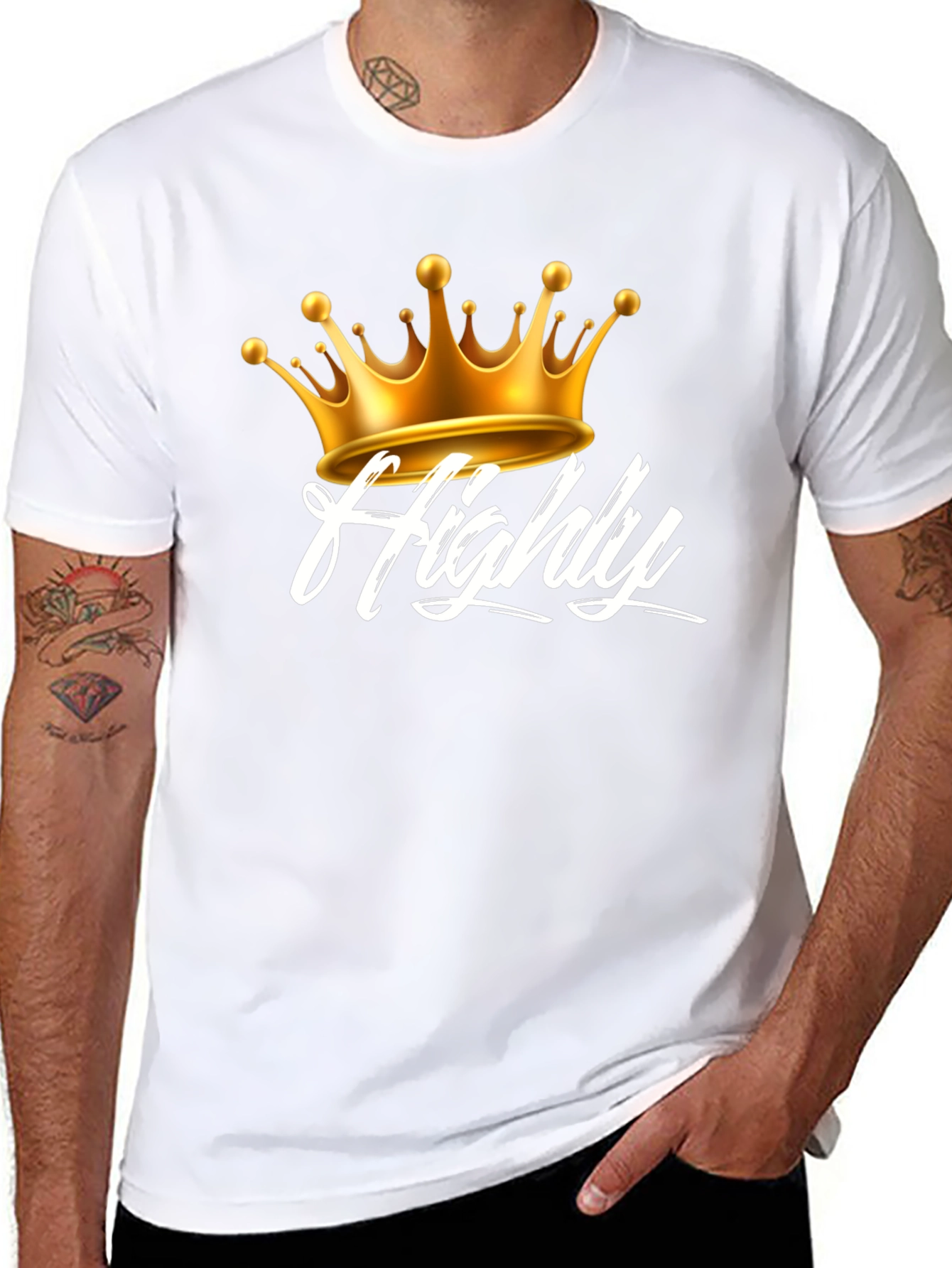 Highly Crowned Black Tee