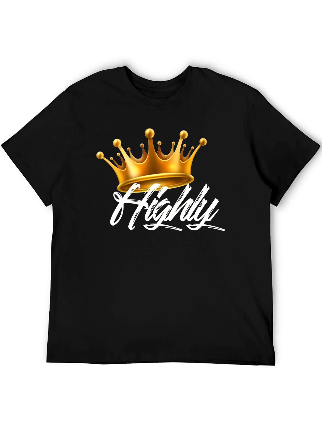 Highly Crowned Black Tee