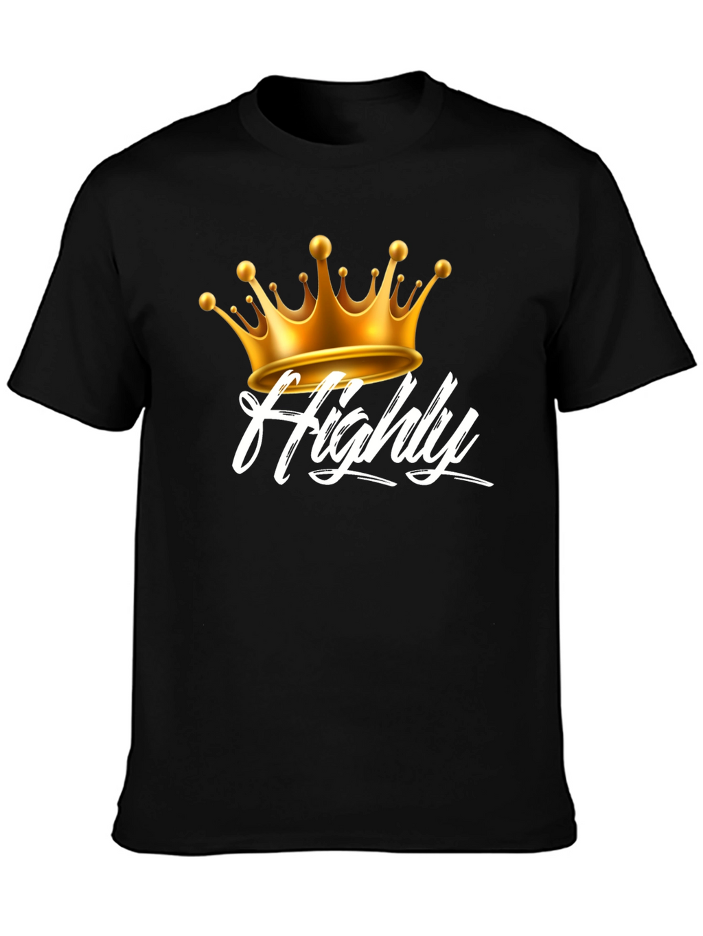 Highly Crowned Black Tee