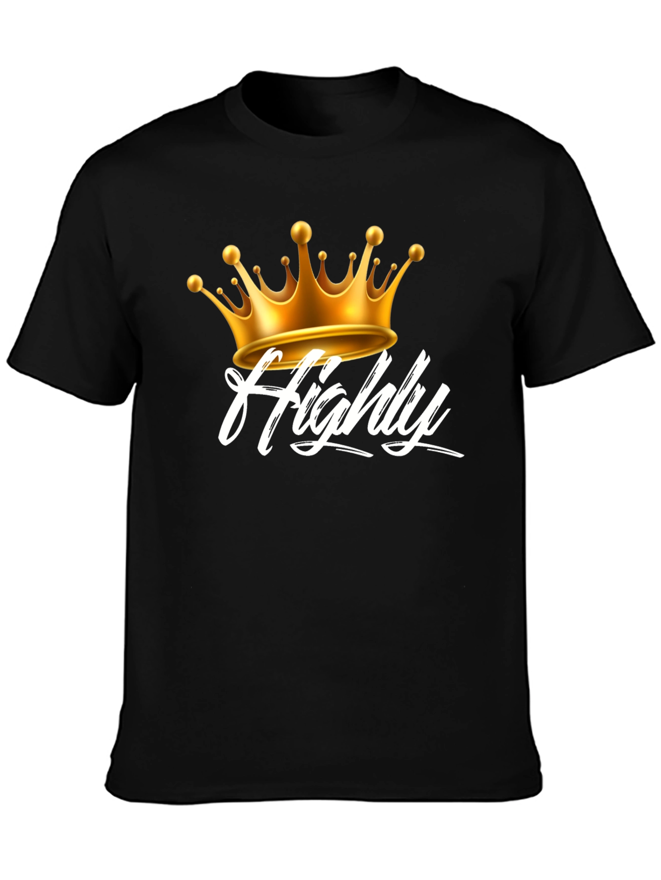 Highly Crowned Black Tee