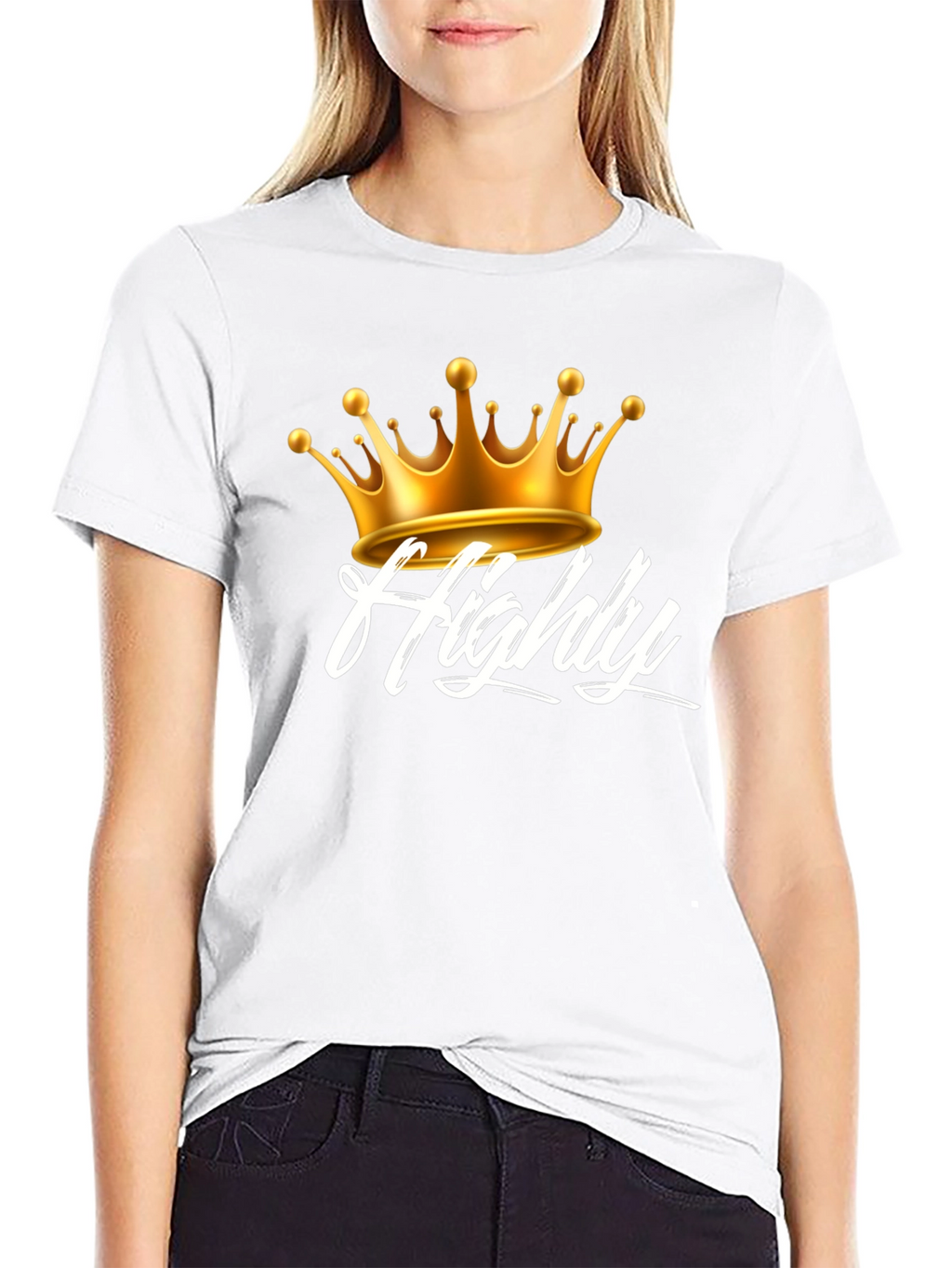 Highly Crowned Black Tee