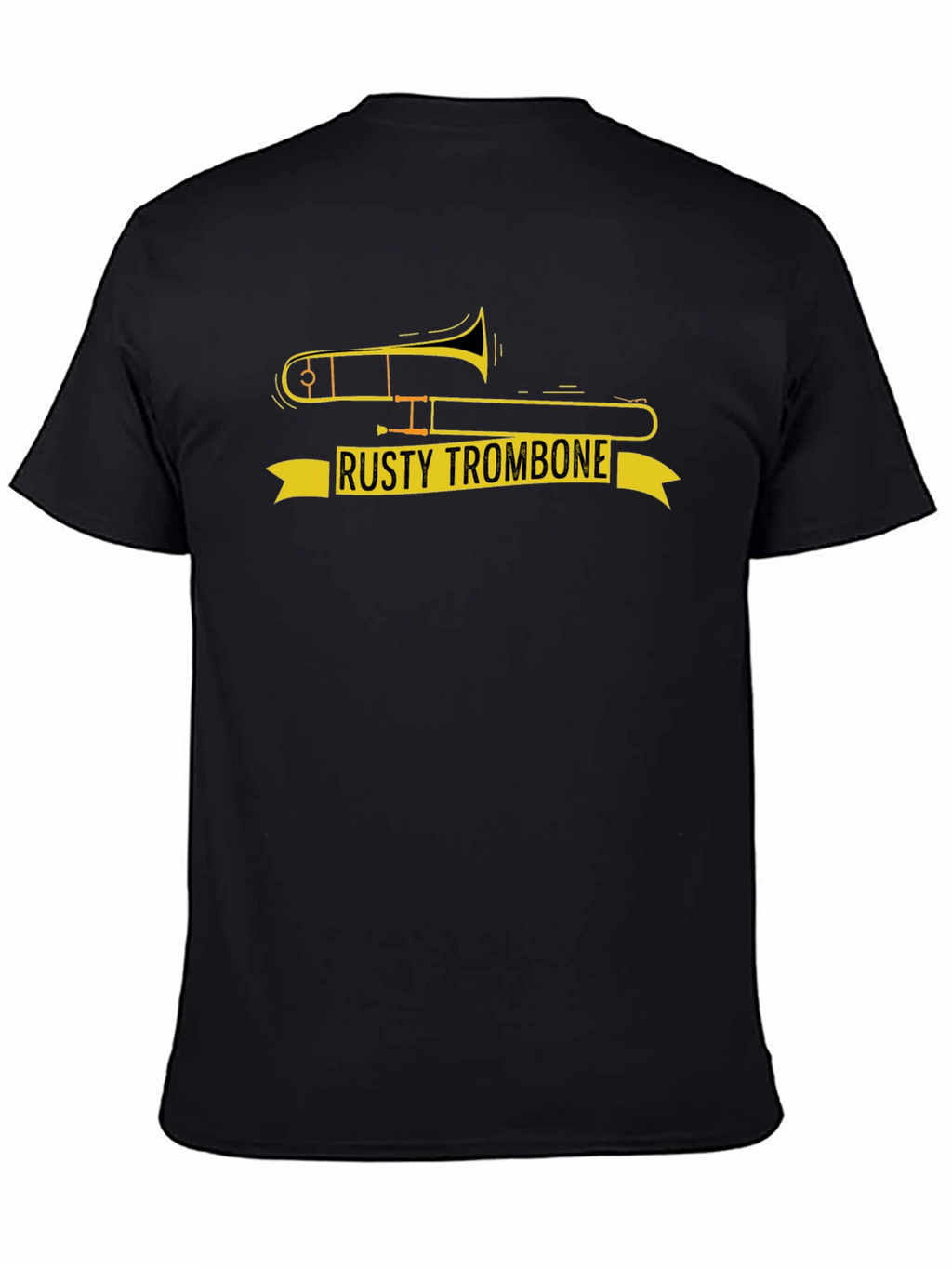 Rusty Trombone Graphic T-Shirt - Funny Music Tee