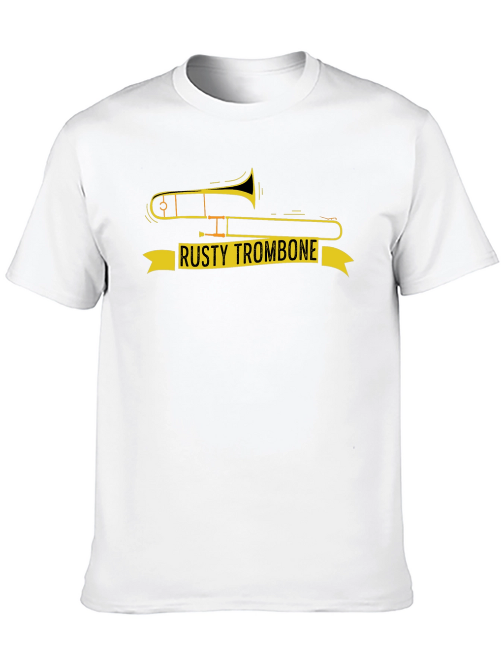 Rusty Trombone Graphic T-Shirt - Funny Music Tee