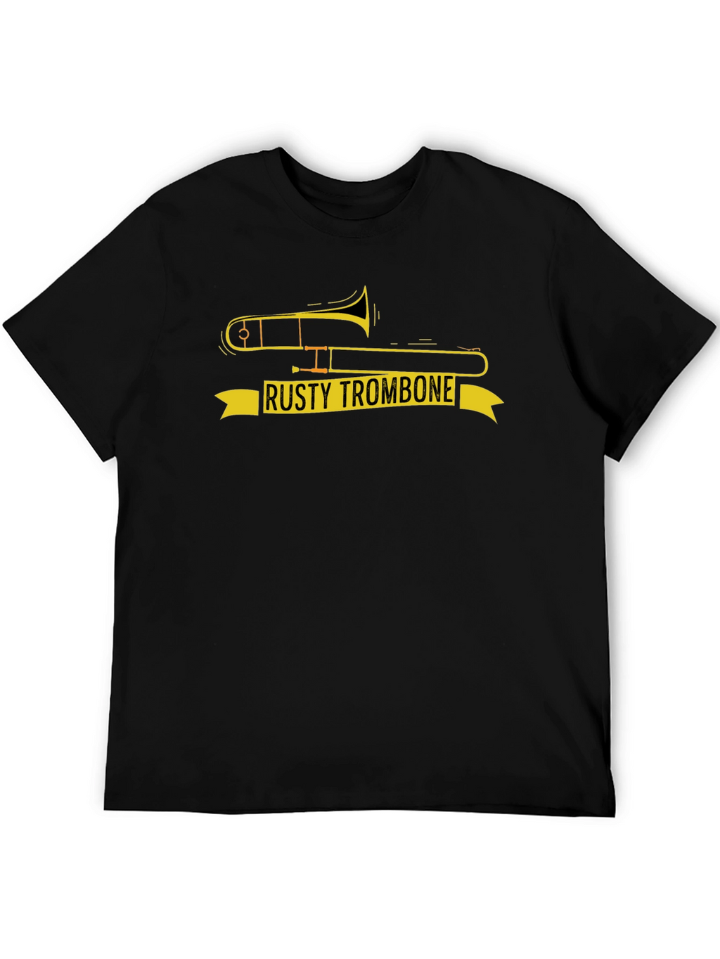 Rusty Trombone Graphic T-Shirt - Funny Music Tee