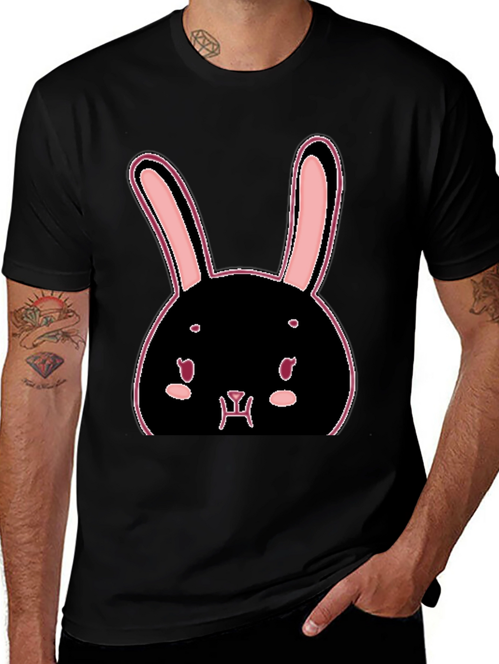 Bunny Graphic T-Shirt - Trendy Casual Tee