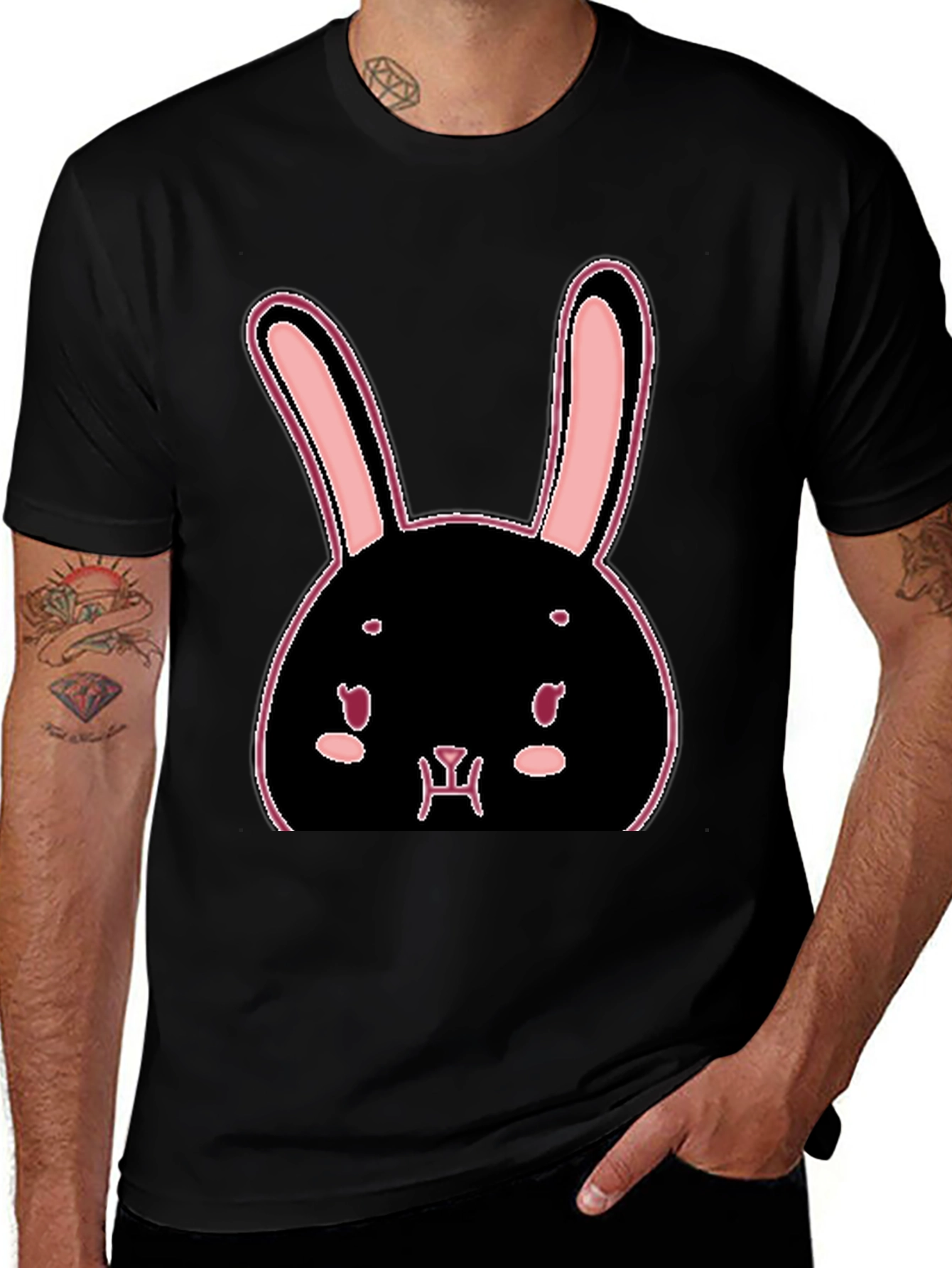 Bunny Graphic T-Shirt - Trendy Casual Tee