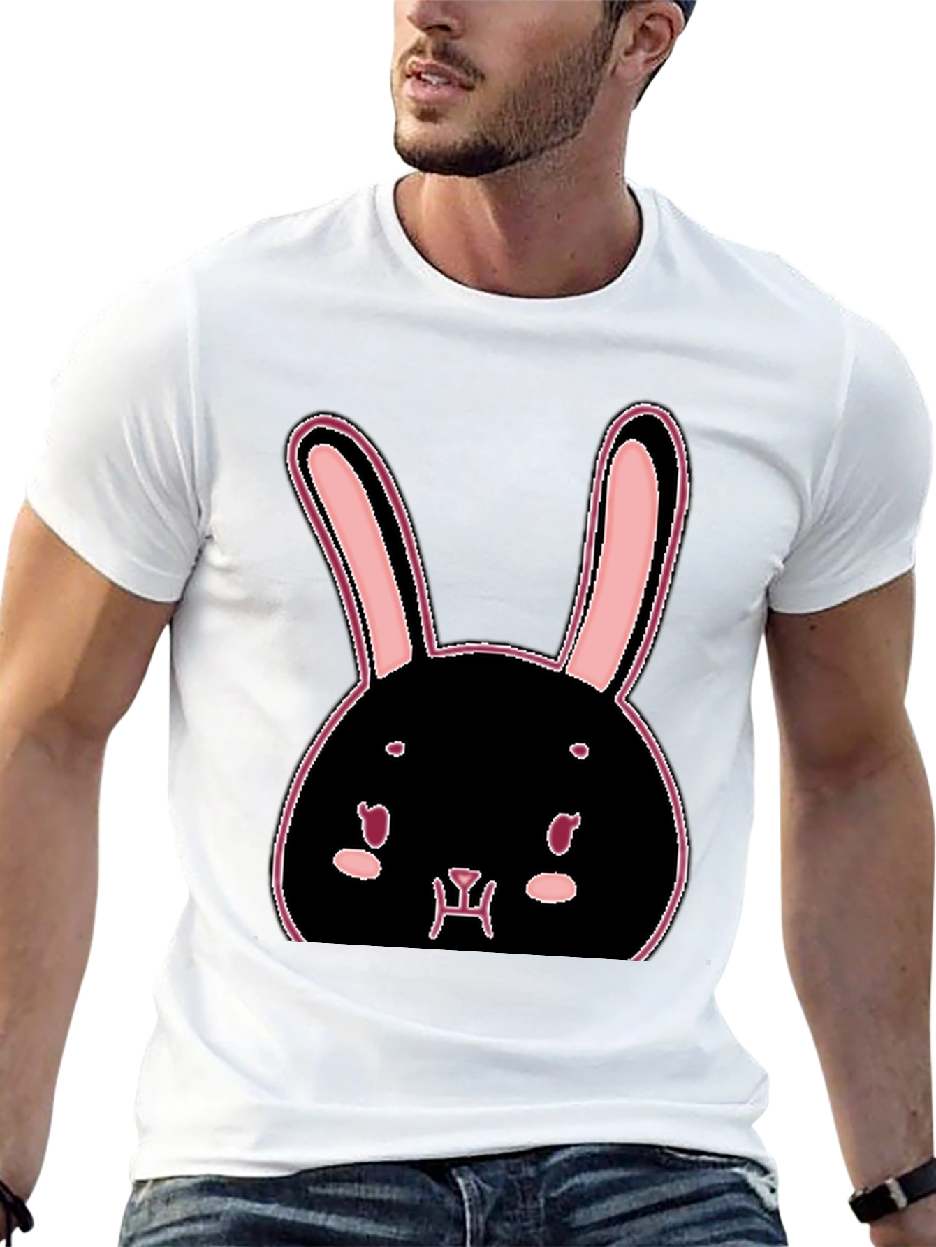 Bunny Graphic T-Shirt - Trendy Casual Tee