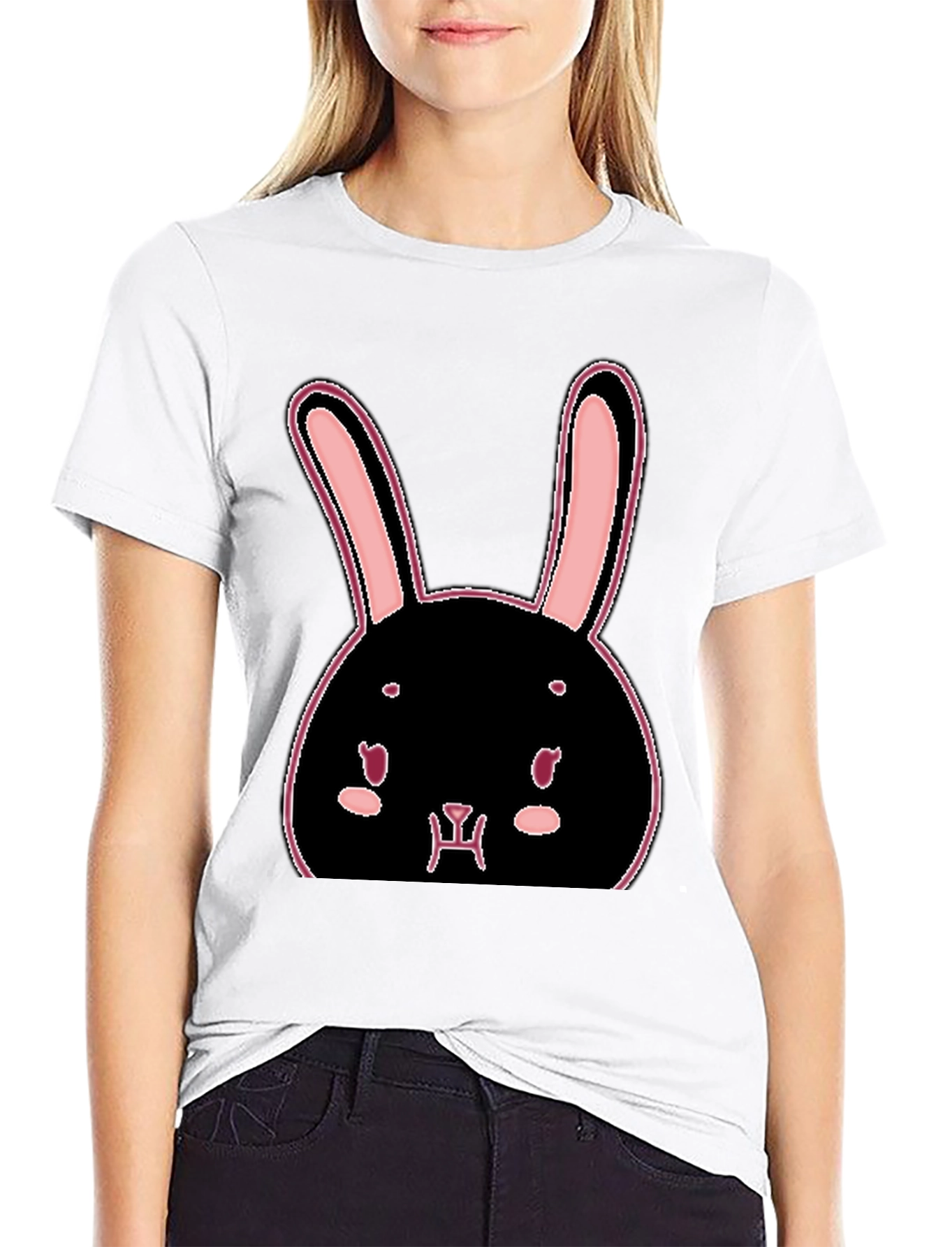 Bunny Graphic T-Shirt - Trendy Casual Tee
