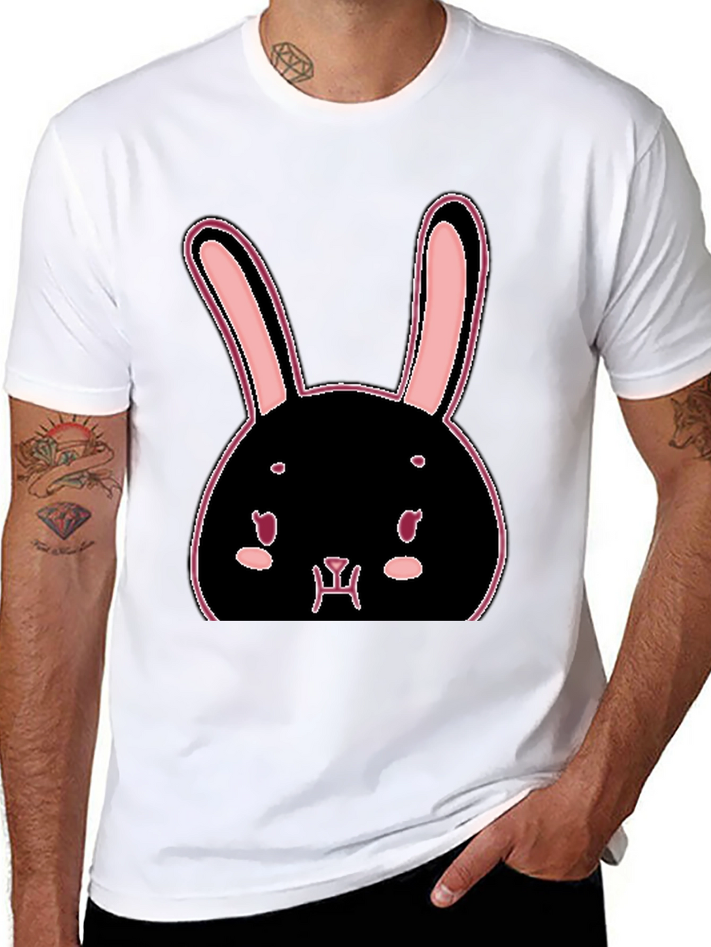 Bunny Graphic T-Shirt - Trendy Casual Tee