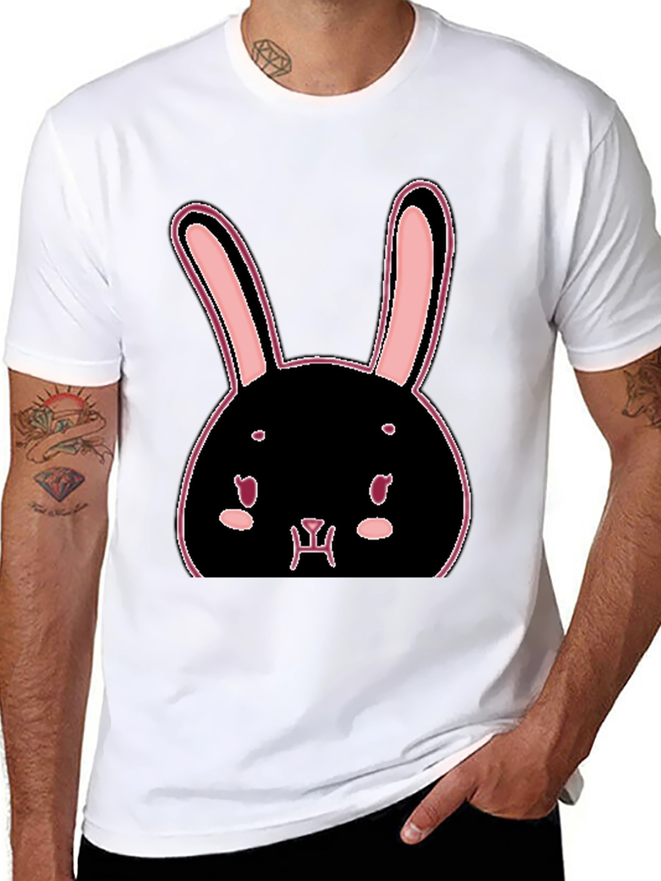 Bunny Graphic T-Shirt - Trendy Casual Tee