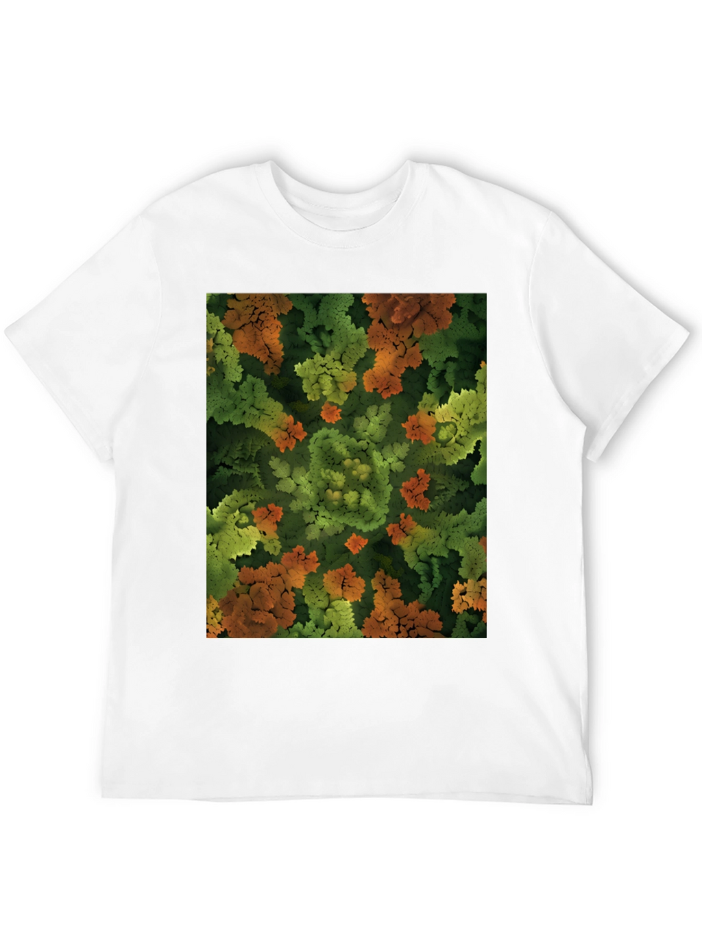 Abstract Nature Print T-Shirt - Organic Feel