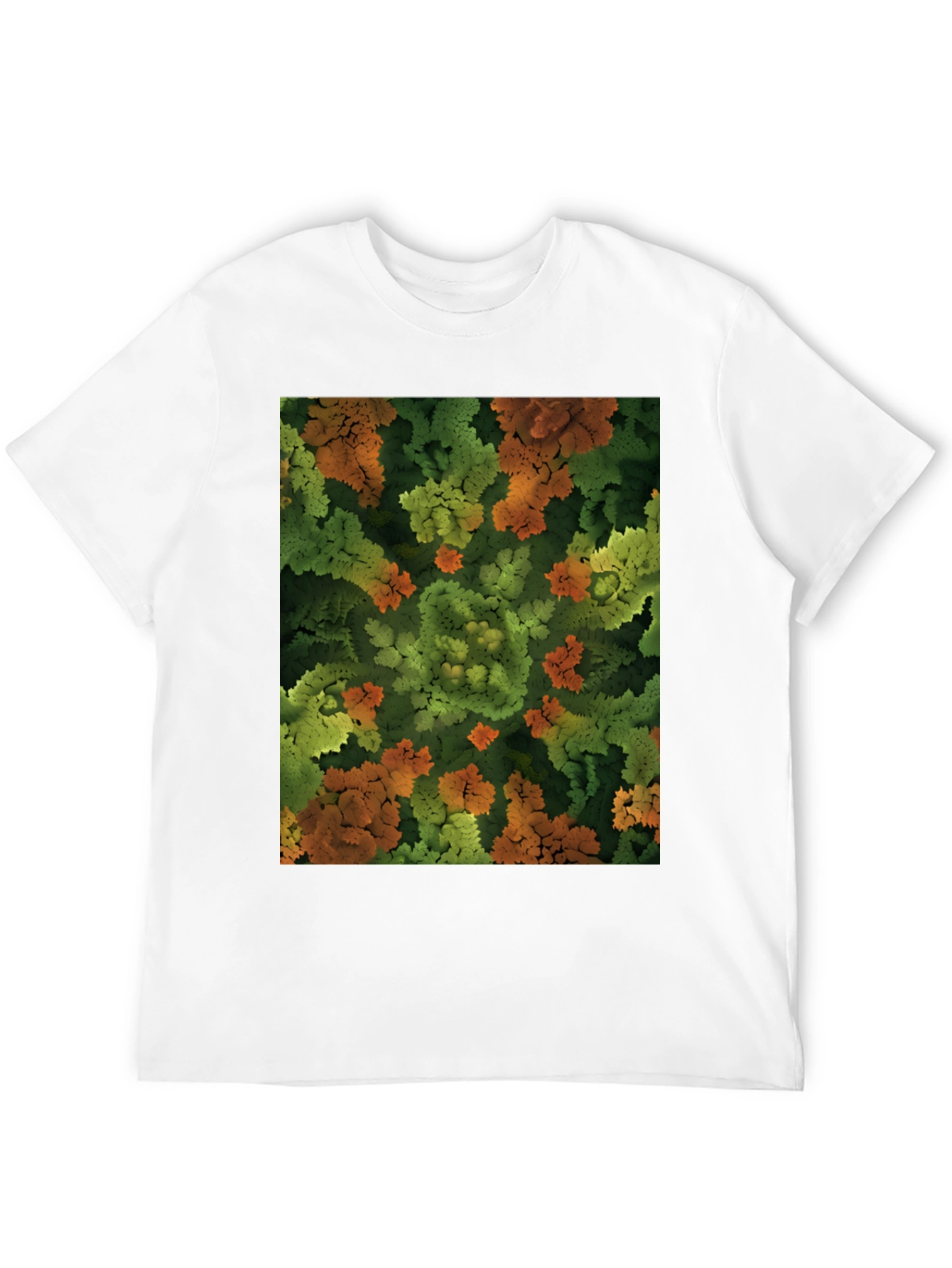 Abstract Nature Print T-Shirt - Organic Feel