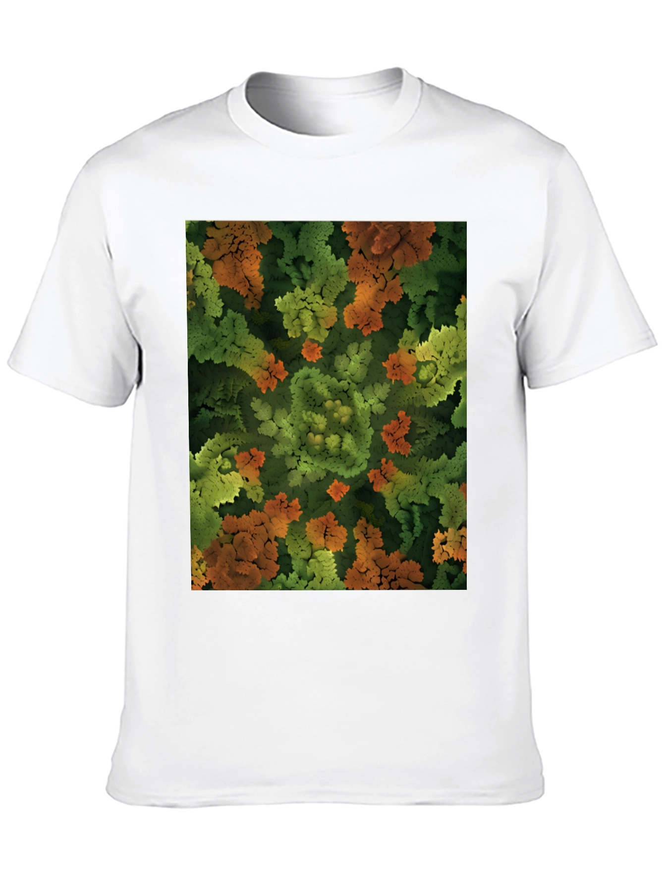 Abstract Nature Print T-Shirt - Organic Feel